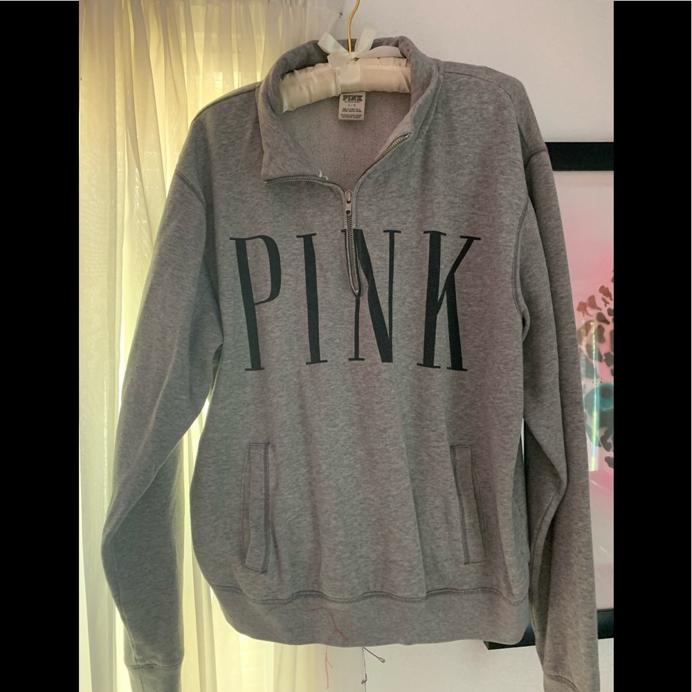 Quarter zip crew neck